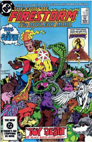 The Fury of Firestorm 25 published by DC with cover art by Rafael Kayanan