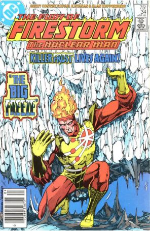 The Fury of Firestorm 34 (Newsstand) published by DC with cover art by Rafael Kayanan