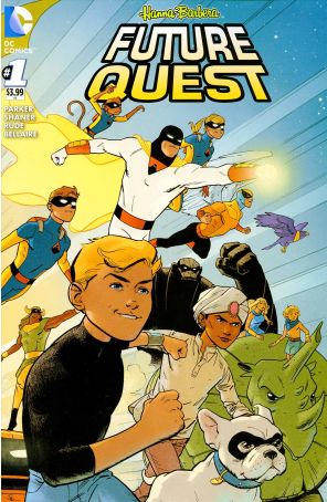 Future Quest 1 published by DC with cover art by Evan Shaner