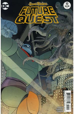 Future Quest 10 published by DC with cover art by Evan Shaner