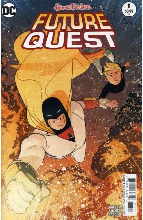 Future Quest 11 published by DC with cover art by Evan Shaner