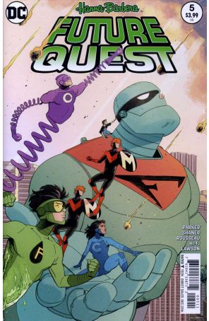 Future Quest 5 published by DC with cover art by Evan Shaner