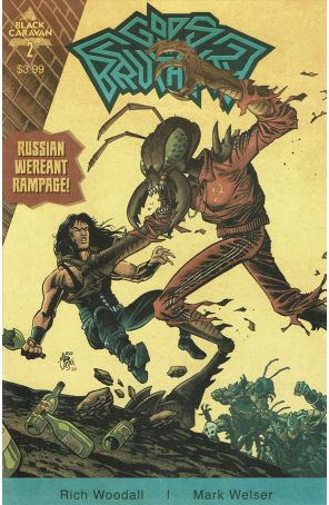 Gods of Brutality 2 published by Black Caravan with cover art by Mark Welser