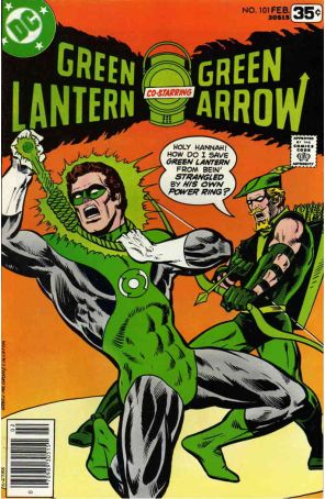 Green Lantern (2nd Series) 101 published by DC with cover art by Mike Grell
