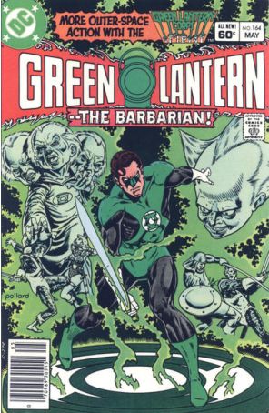 Green Lantern (2nd Series) 164 (Newsstand) published by DC with cover art by Keith Pollard