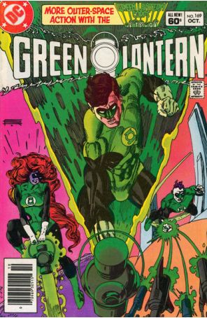 Green Lantern (2nd Series) 169 (Newsstand) published by DC with cover art by Gil Kane
