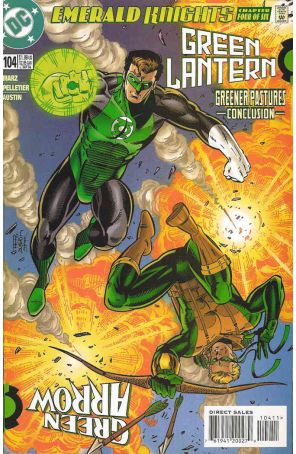 Green Lantern (3rd Series) 104 published by DC with cover art by Paul Pelletier
