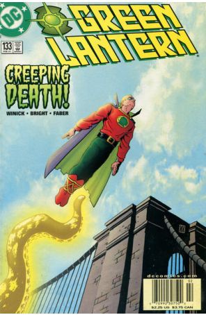 Green Lantern (3rd Series) 133 (Newsstand) published by DC with cover art by Matt Wagner