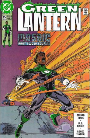 Green Lantern (3rd Series) 15 published by DC with cover art by Mark D. Bright