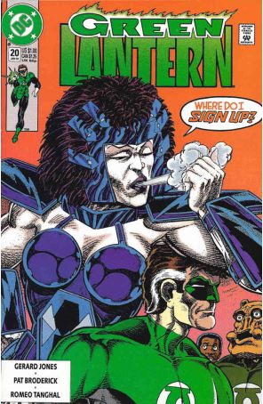 Green Lantern (3rd Series) 20 published by DC with cover art by Pat Broderick