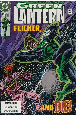 Green Lantern (3rd Series) 21 published by DC with cover art by Pat Broderick