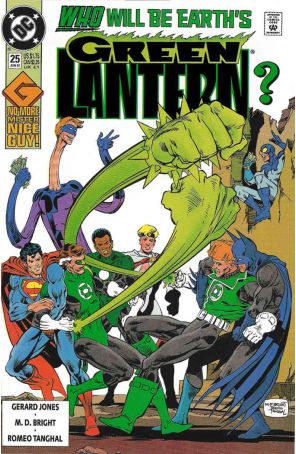 Green Lantern (3rd Series) 25 published by DC with cover art by Mark D. Bright
