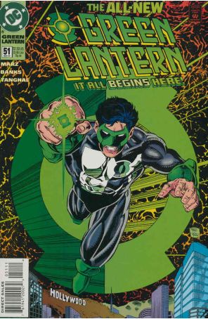Green Lantern (3rd Series) 51 published by DC with cover art by Darryl Banks