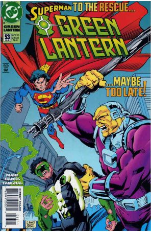 Green Lantern (3rd Series) 53 published by DC with cover art by Darryl Banks