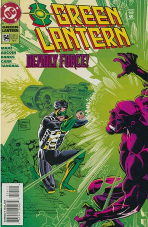 Green Lantern (3rd Series) 54 published by DC with cover art by Darryl Banks