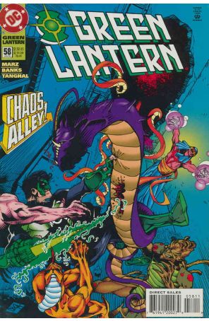 Green Lantern (3rd Series) 58 published by DC with cover art by Cully Hamner