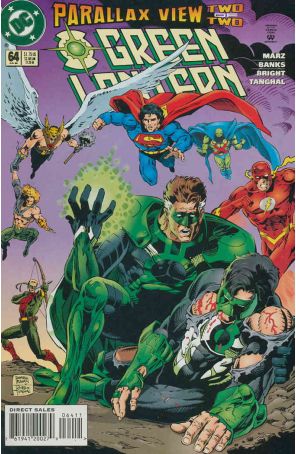 Green Lantern (3rd Series) 64 published by DC with cover art by Darryl Banks