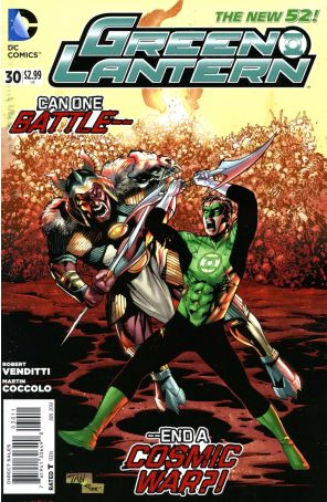 Green Lantern (5th Series) 30 published by DC with cover art by Billy Tan