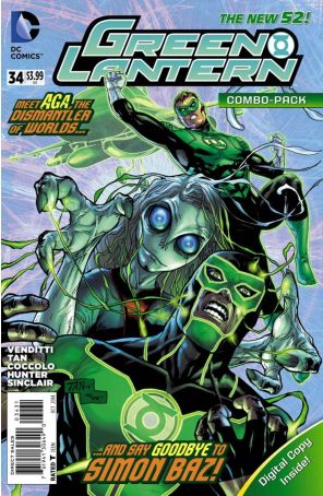 Green Lantern (5th Series) 34B published by DC with cover art by Billy Tan