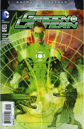 Green Lantern (5th Series) 50 published by DC with cover art by Bill Sienkiewicz