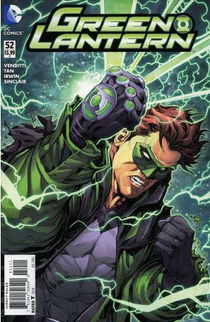 Green Lantern (5th Series) 52 published by DC with cover art by Billy Tan