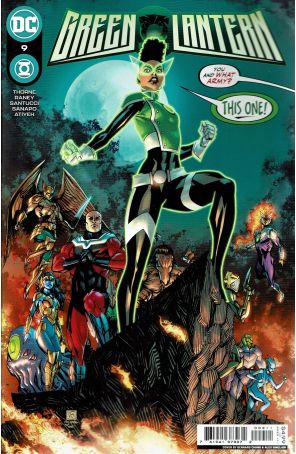 Green Lantern (7th Series) 9 published by DC with cover art by Bernard Chang and Alex Sinclair