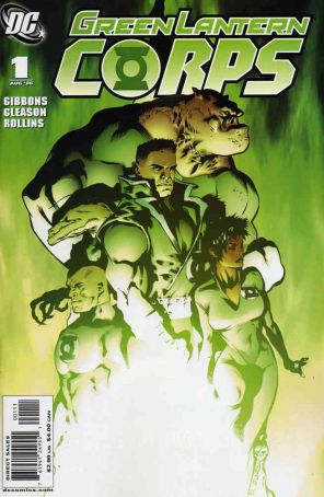 Green Lantern Corps (2nd Series) 1 published by DC with cover art by Patrick Gleason