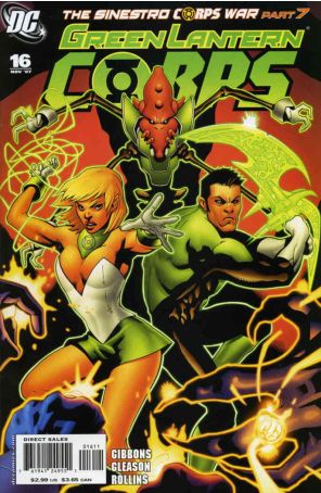 Green Lantern Corps (2nd Series) 16 published by DC with cover art by Patrick Gleason
