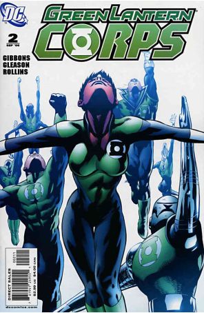 Green Lantern Corps (2nd Series) 2 published by DC with cover art by Patrick Gleason