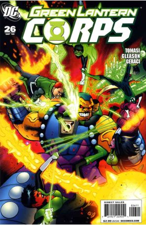 Green Lantern Corps (2nd Series) 26 published by DC with cover art by Patrick Gleason