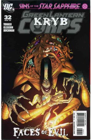 Green Lantern Corps (2nd Series) 32 published by DC with cover art by Patrick Gleason