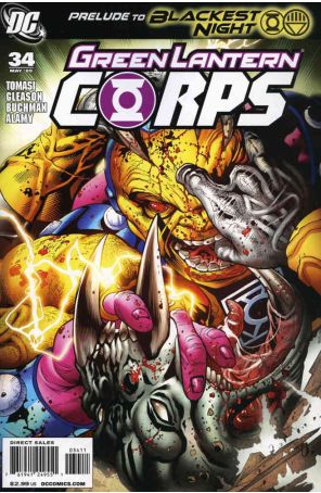 Green Lantern Corps (2nd Series) 34 published by DC with cover art by Patrick Gleason