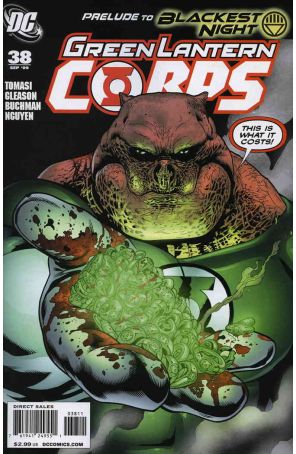 Green Lantern Corps (2nd Series) 38 published by DC with cover art by Patrick Gleason