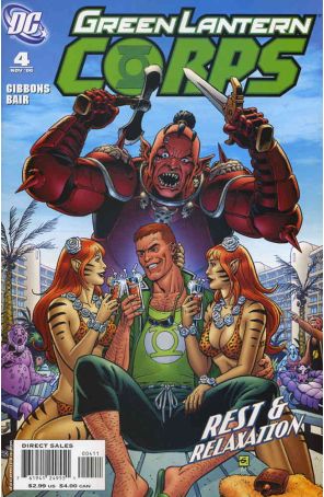 Green Lantern Corps (2nd Series) 4 published by DC with cover art by Dave Gibbons