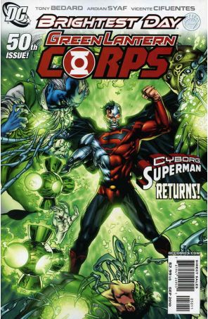 Green Lantern Corps (2nd Series) 50 published by DC with cover art by Ardian Syaf