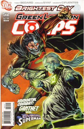 Green Lantern Corps (2nd Series) 52 published by DC with cover art by Ardian Syaf