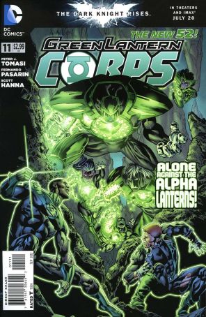 Green Lantern Corps (3rd Series) 11 published by DC with cover art by Fernando Pasarin