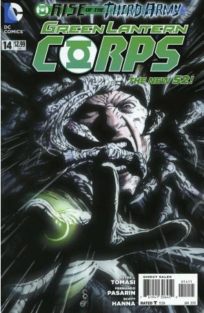 Green Lantern Corps (3rd Series) 14 published by DC with cover art by Scott Clark
