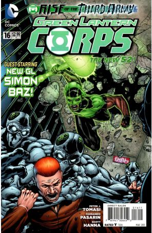 Green Lantern Corps (3rd Series) 16 published by DC with cover art by Cafu