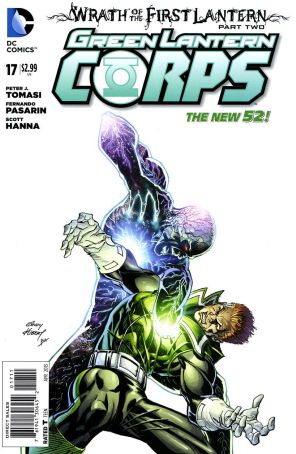 Green Lantern Corps (3rd Series) 17 published by DC with cover art by Andy Kubert