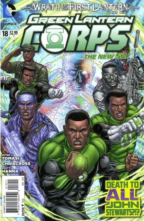 Green Lantern Corps (3rd Series) 18 published by DC with cover art by Juan Jose Ryp