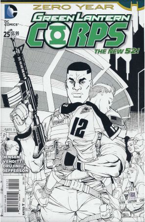 Green Lantern Corps (3rd Series) 25A published by DC with cover art by Bernard Chang