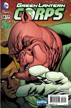 Green Lantern Corps (3rd Series) 34A published by DC with cover art by Alex Garner