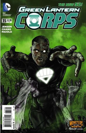 Green Lantern Corps (3rd Series) 35A published by DC with cover art by Mikel Janin