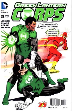 Green Lantern Corps (3rd Series) 38A published by DC with cover art by Bill Sienkiewicz