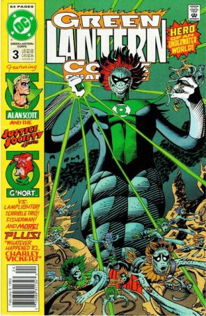 Green Lantern Corps Quarterly 3 (Newsstand) published by DC with cover art by Dave Cockrum