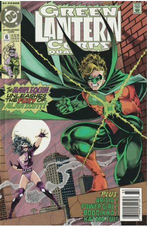 Green Lantern Corps Quarterly 6 (Newsstand) published by DC with cover art by Jim Balent