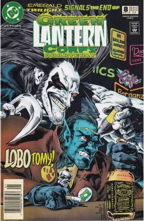 Green Lantern Corps Quarterly 8 (Newsstand) published by DC with cover art by Gene Ha