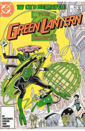 The Green Lantern Corps 214 published by DC with cover art by Ed Hannigan and Ian Gibson