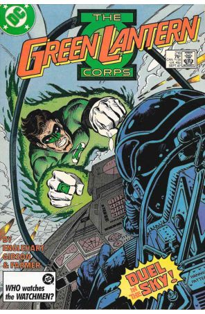 The Green Lantern Corps 216 published by DC with cover art by Ed Hannigan